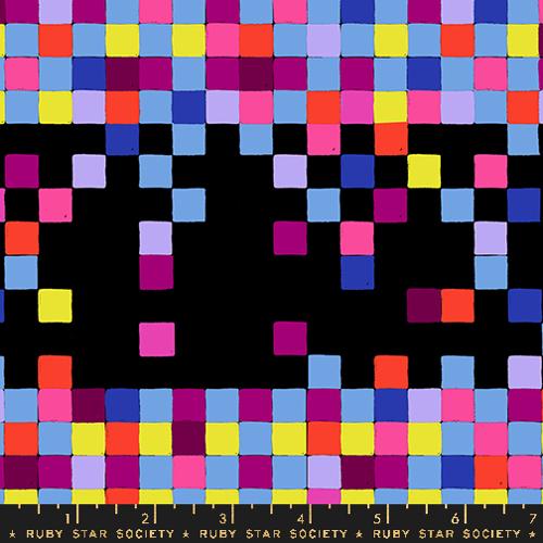 Glow Garden - Pixels - Black - Ruby Star Society