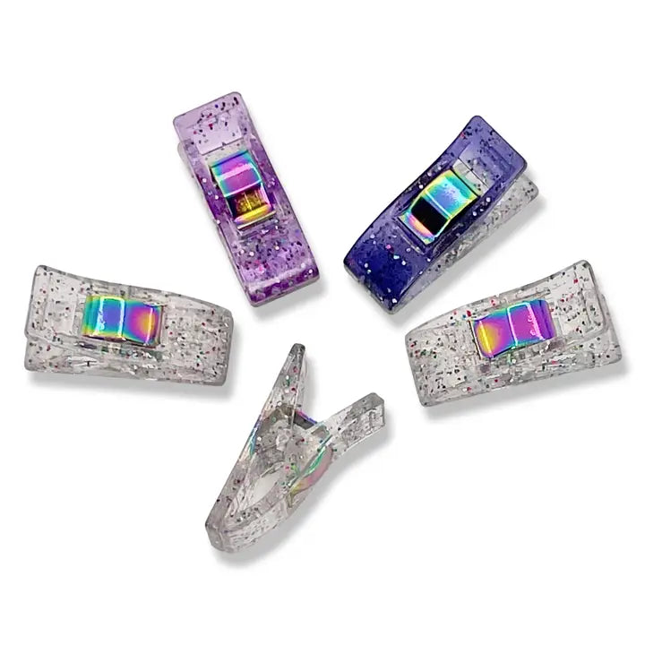 Mixed Glitter Clips - Pack of 50