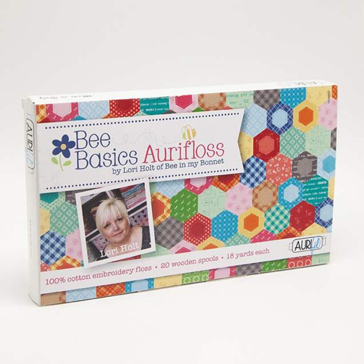 Lori Holt Bee Basics Aurifloss Thread Box - 20 spools