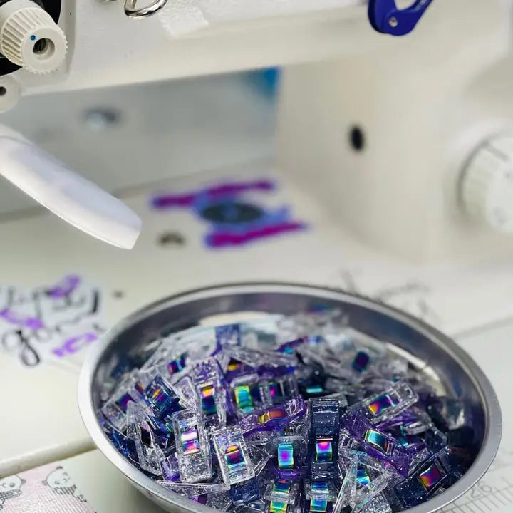 Mixed Glitter Clips - Pack of 50