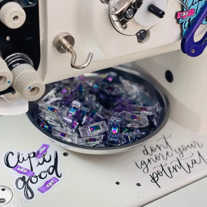 Mixed Glitter Clips - Pack of 50