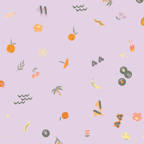Retro Summer - Tangerine - Art Gallery Fabrics