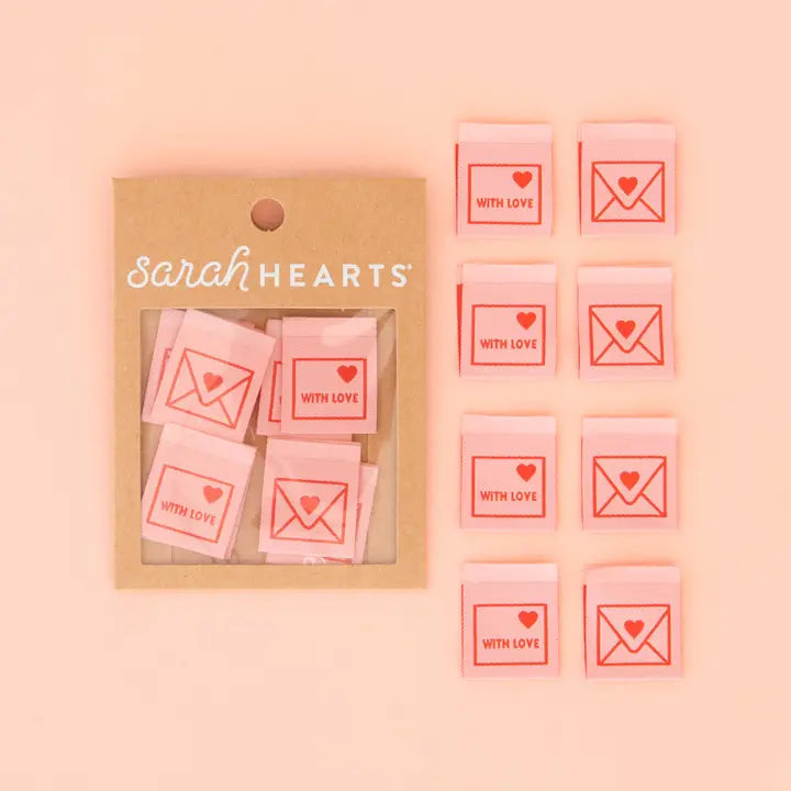 With Love Envelope - Sewing Woven Quilt and Garment Labels