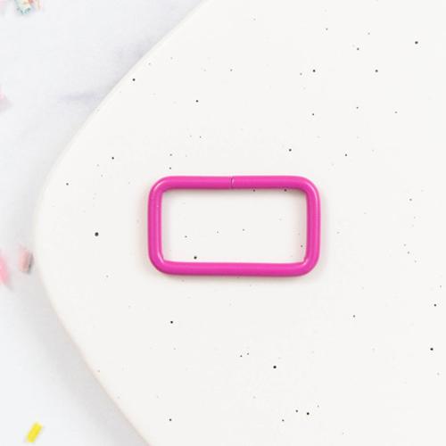 1.5" Rectangle Ring - Magenta