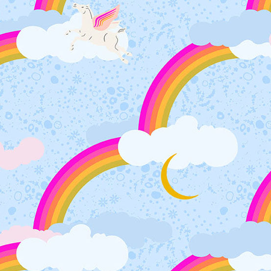 PREORDER - Pegasus - Lighter Cobolt - Menagerie by Alison Glass - Andover