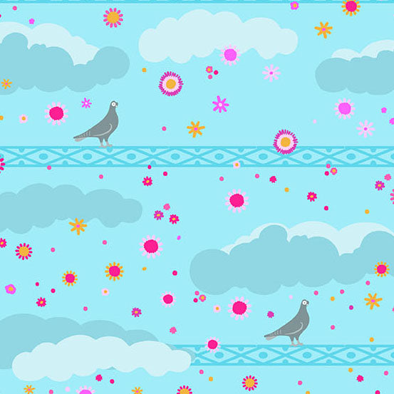 PREORDER - Pigeon - Light Pool - Menagerie by Alison Glass - Andover