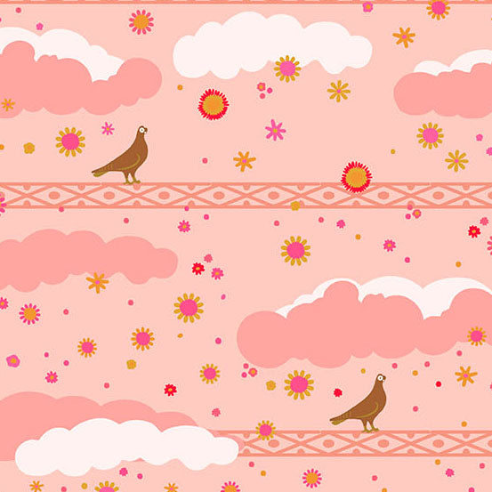 PREORDER - Pigeon - Lighter Poppy - Menagerie by Alison Glass - Andover