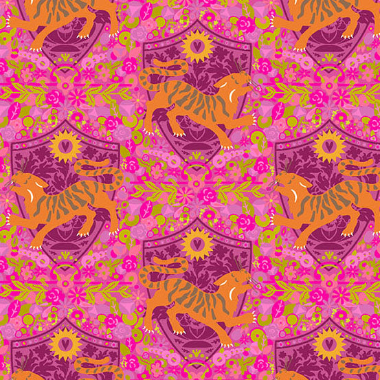 PREORDER - Tiger - Strawberry - Menagerie by Alison Glass - Andover