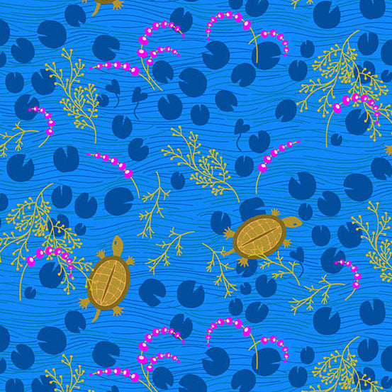 PREORDER - Turtle - Cobolt - Menagerie by Alison Glass - Andover