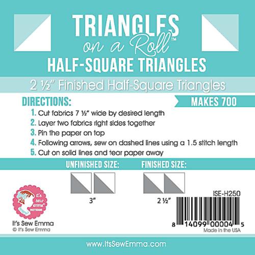 Triangle On A Roll Half Square Triangles 2.5"
