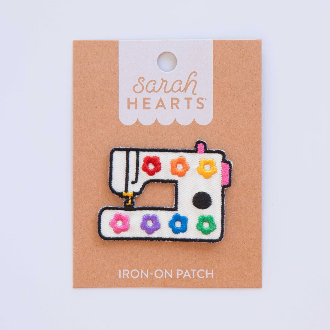 Rainbow Daisy Sewing Machine Iron-on Patch - Sarah Hearts