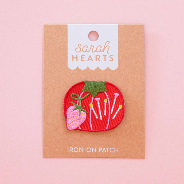 Tomato Pincushion Iron-On Patch - Sarah Hearts