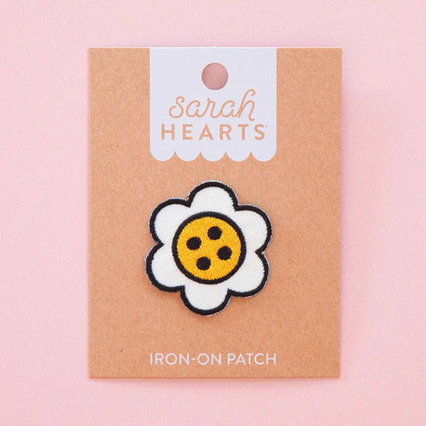 Daisy Button Iron-On Patch - Sarah Hearts