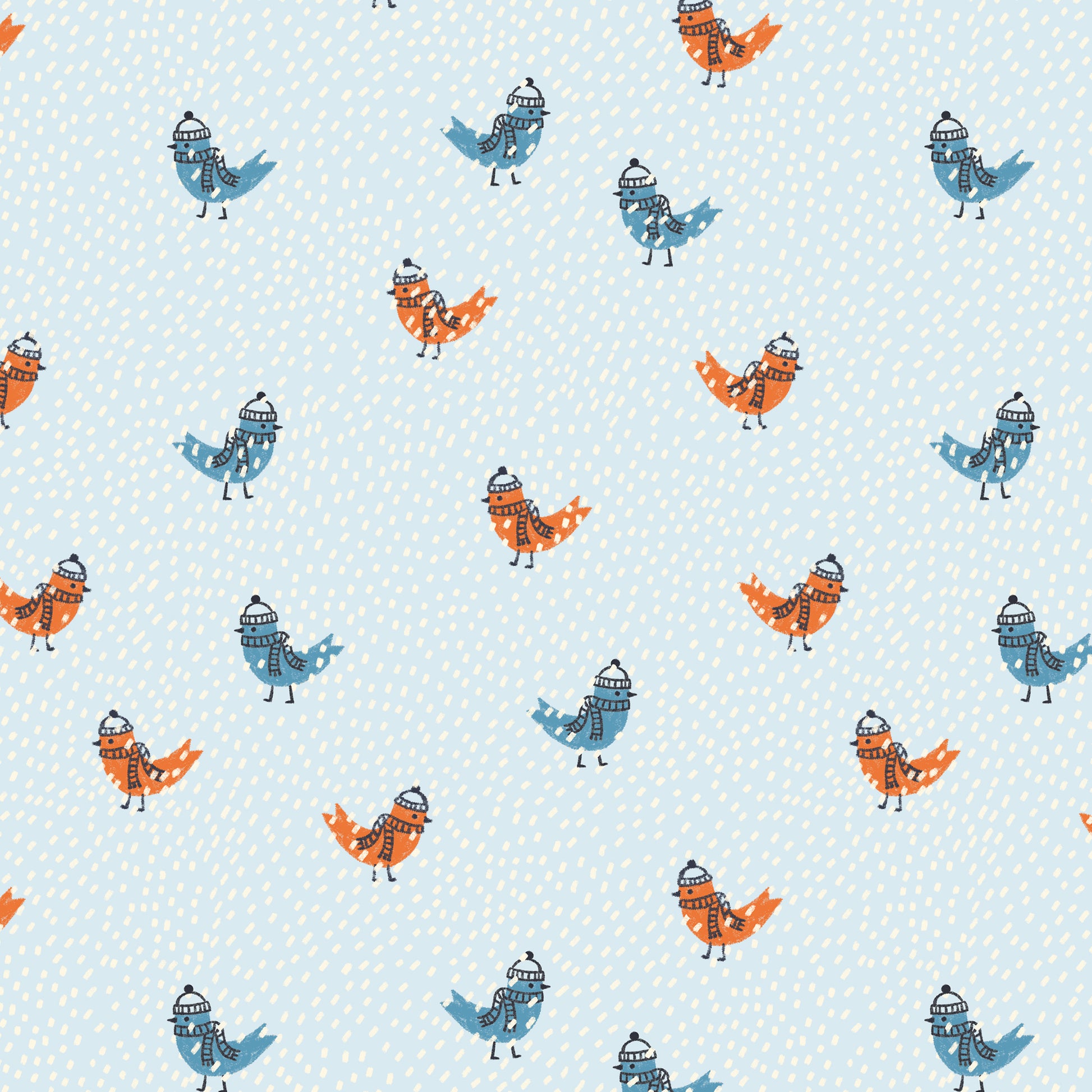 5 pc Fat Quarter Bundle - Snow Friends - Cloud9 Fabrics