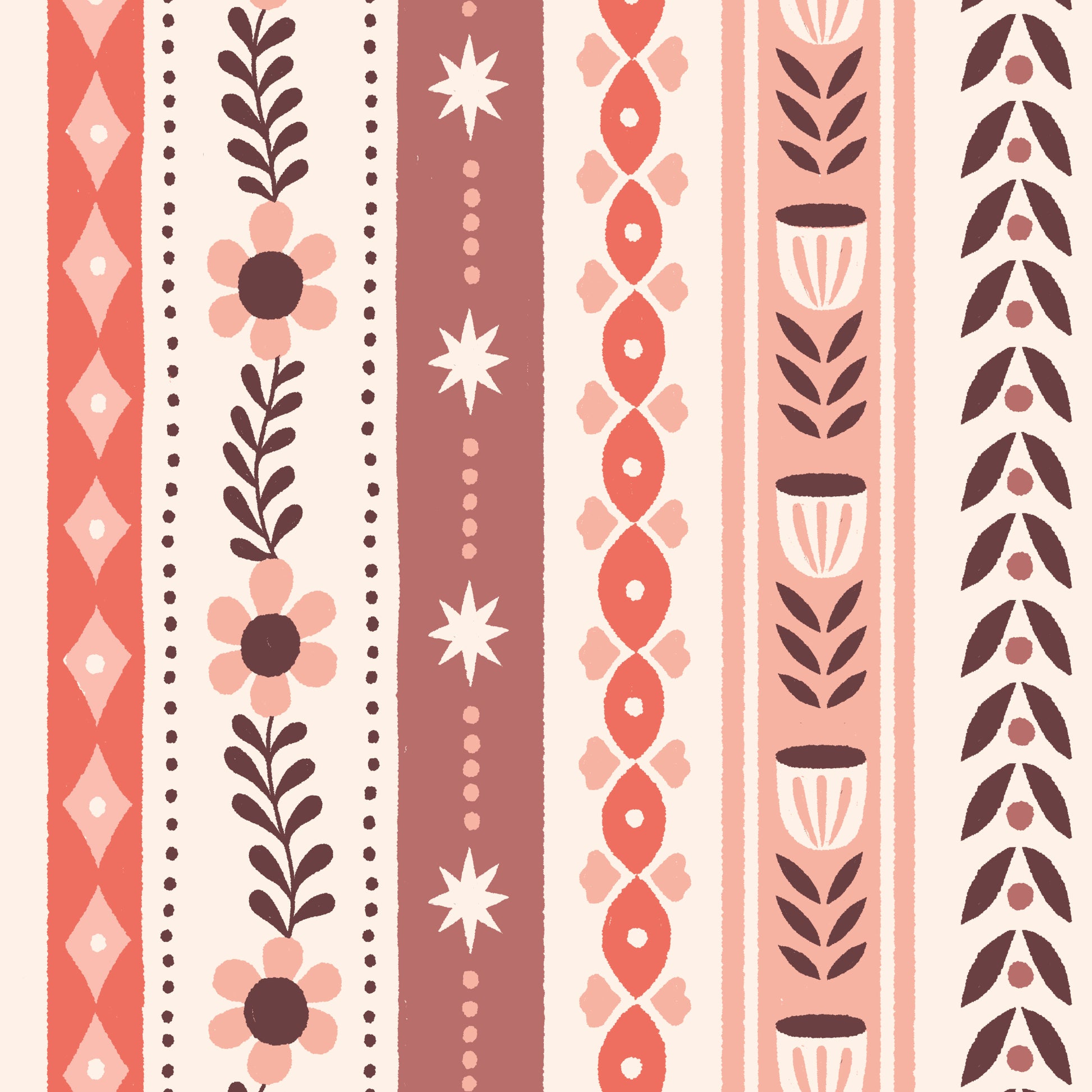 Arbor | Ivory/Tomato - Cottage Blooms - Cloud9