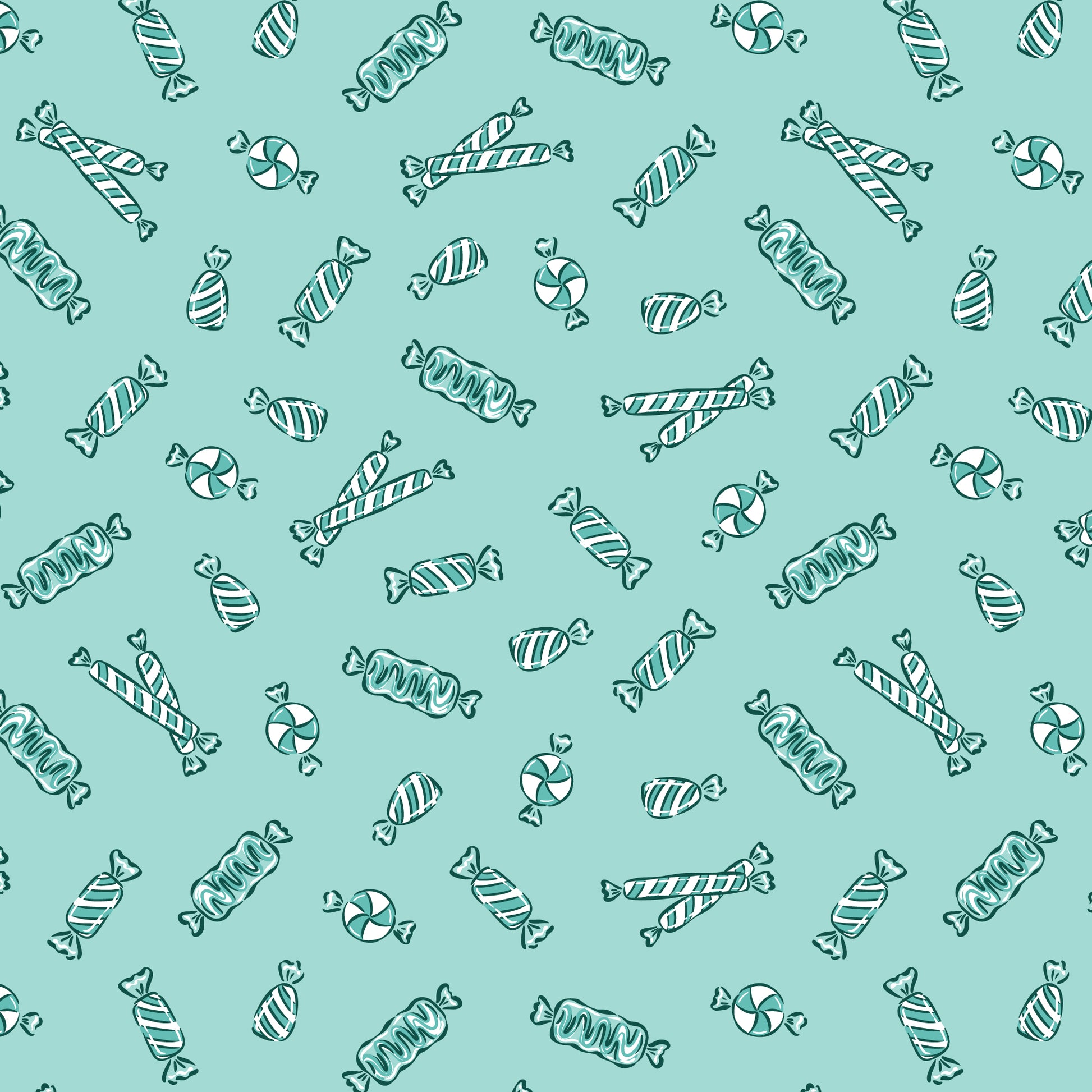 Peppermint Candy - Turquoise - Cloud9