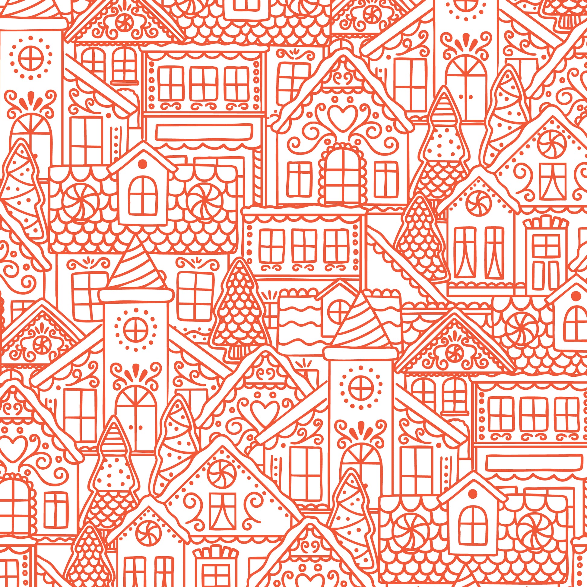 Gingerbread Village - Red - Cloud9