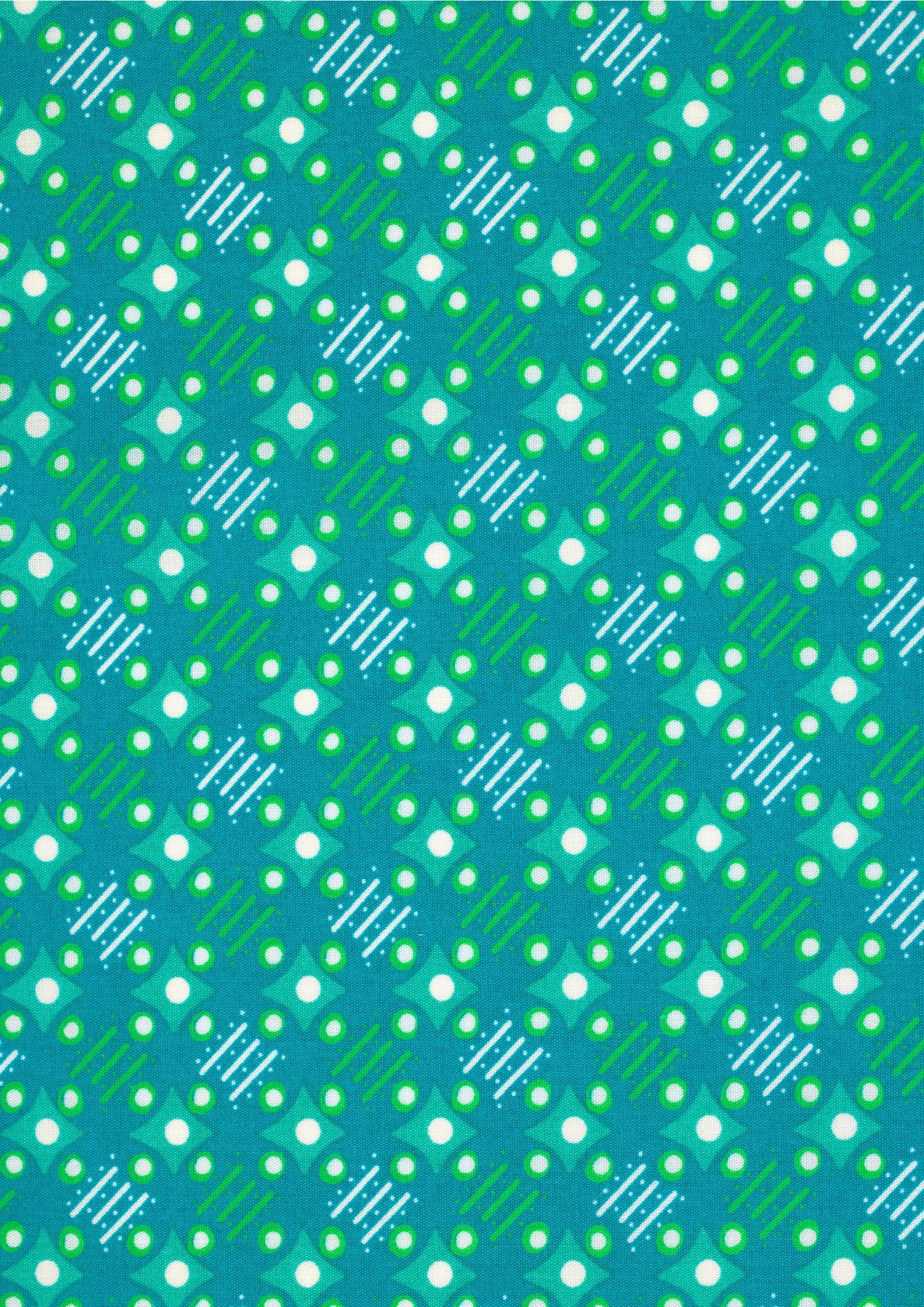 Satellite of Love Boreal Green - Cotton Coupon