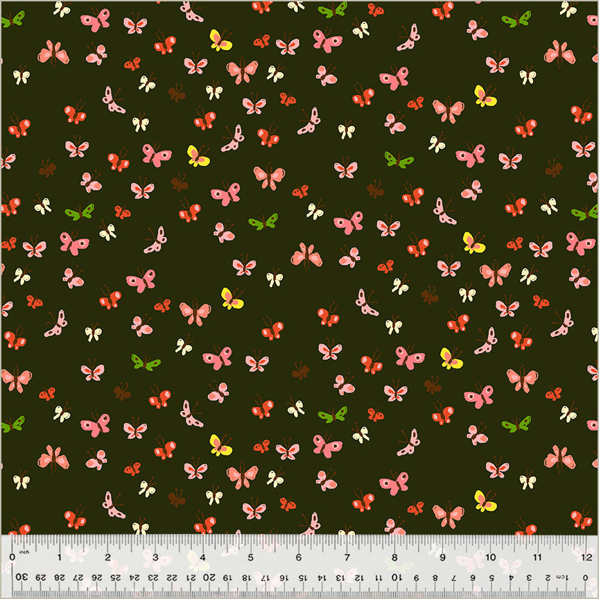 Butterflies - Mud - Heather Ross - Studio Edit