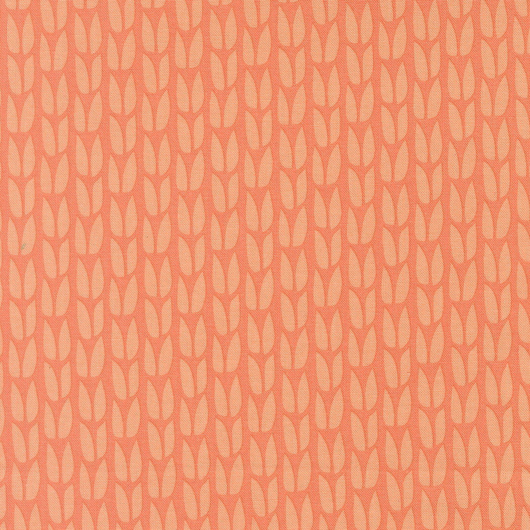 2 yards - end of bolt deal - SPROUT - CORAL - SCENERY - MODA