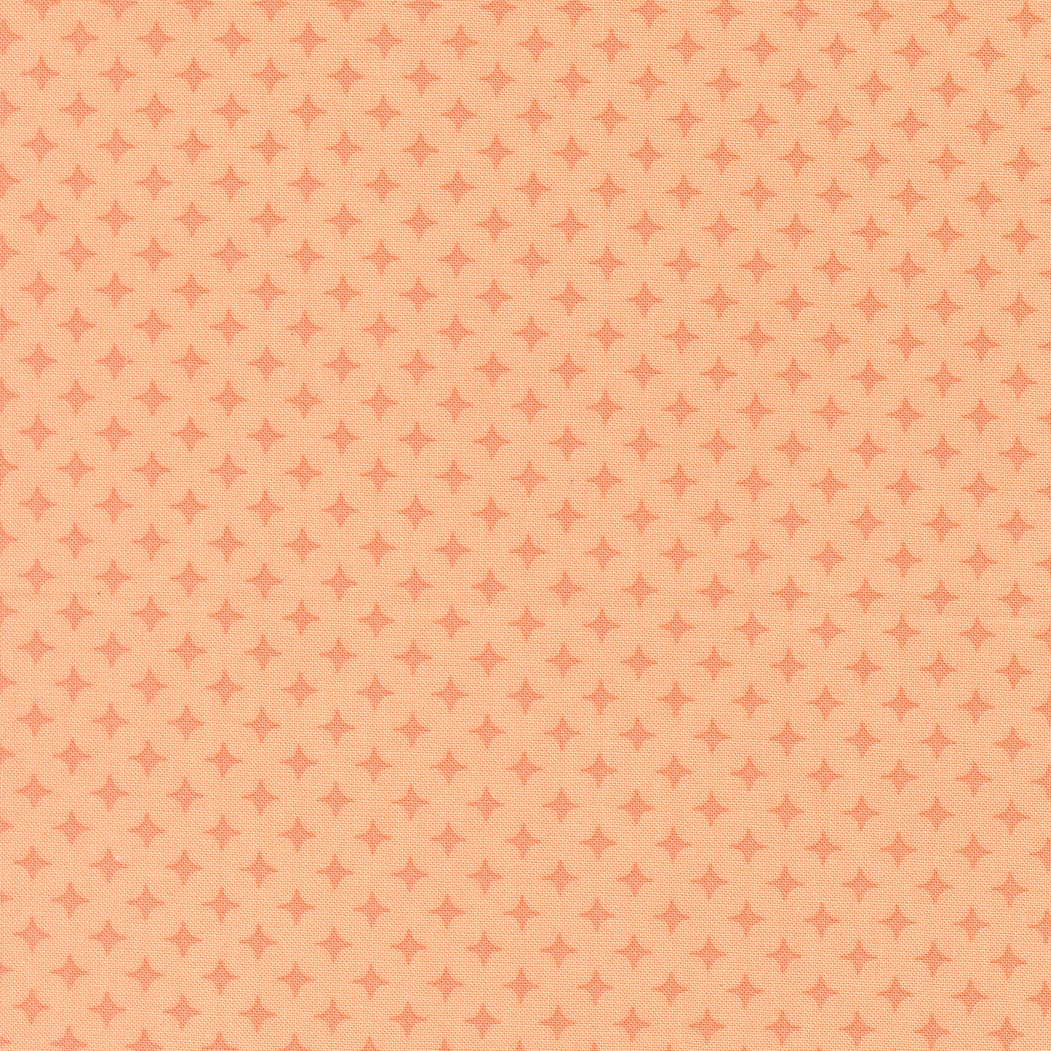 3 yards - end of bolt deal - DIAMONDS - CANTALOUPE - SCENERY - MODA