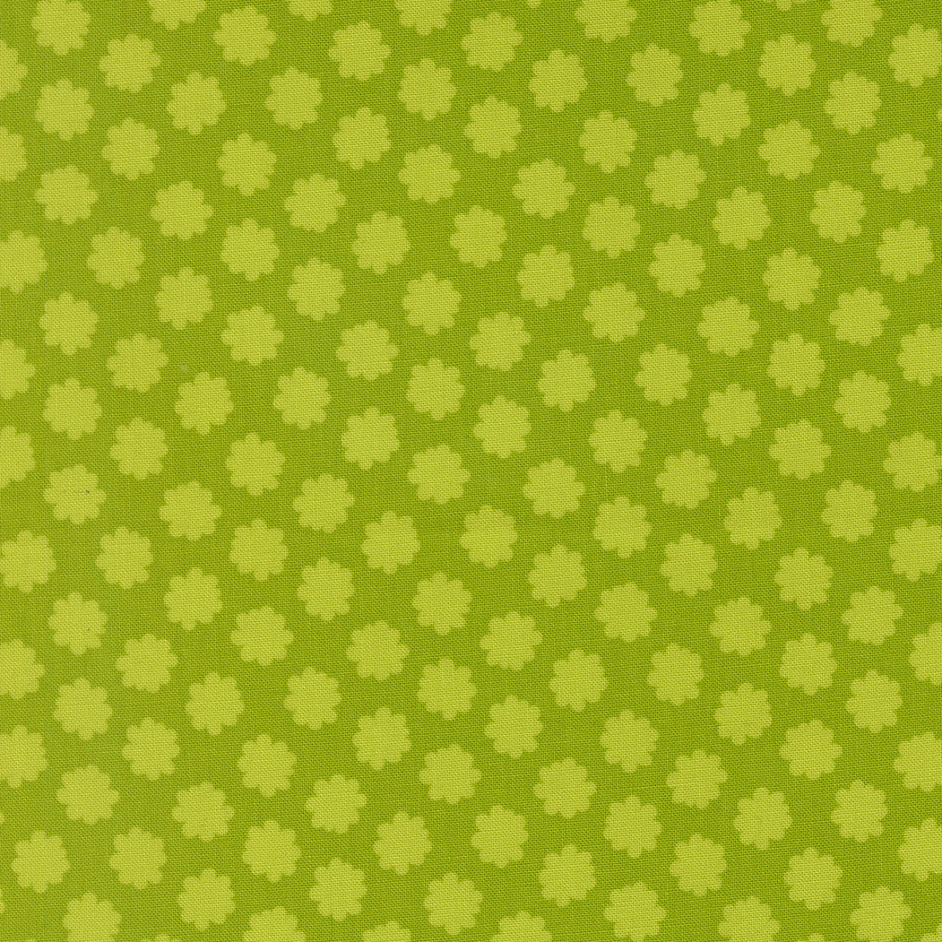 1-1/2 yards - end of bolt deal - PUFFBALL - LIME - SCENERY - MODA