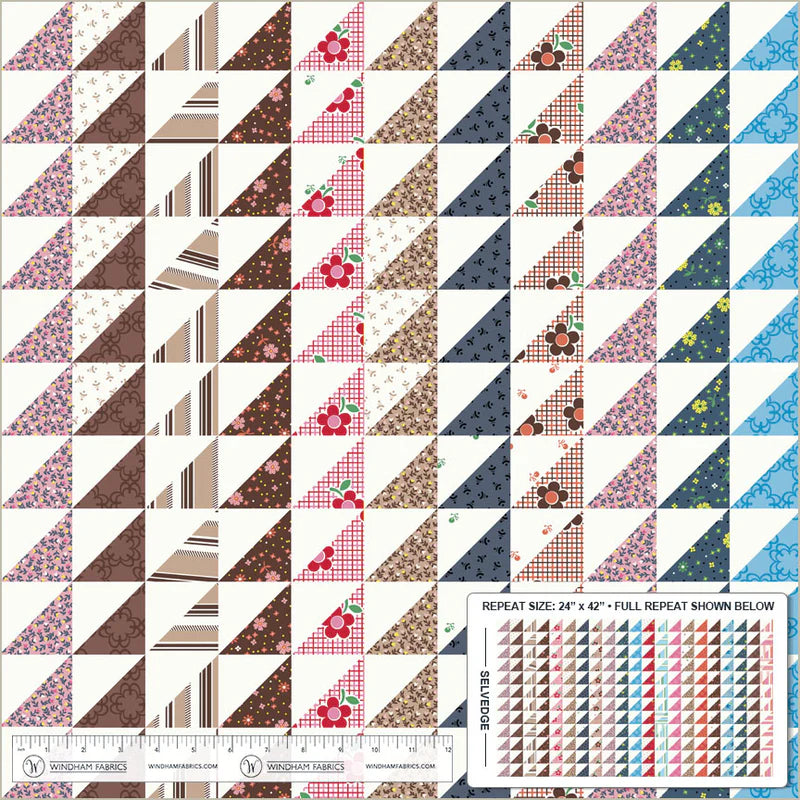 Triangle Stripe Cheater - Made Easy - Denyse Schmidt - Windham Fabrics