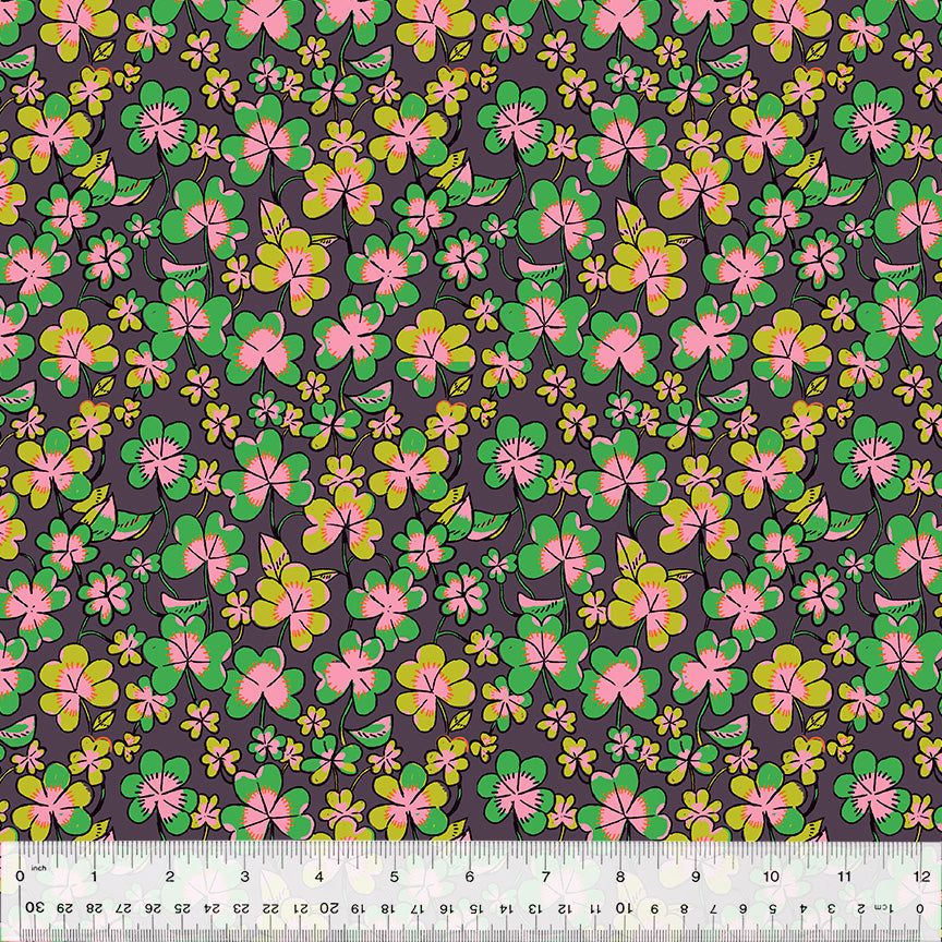 Clover - Eggplant - Heather Ross - Forestburgh
