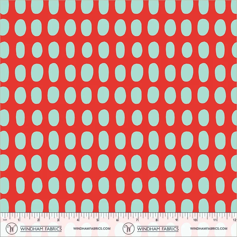 Spot - Red - Electric Rainbow - Deborah Fisher for Windham Fabrics