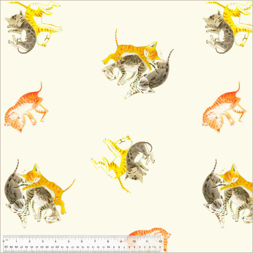 Barn Kittens - Ivory  - Heather Ross - By Hand