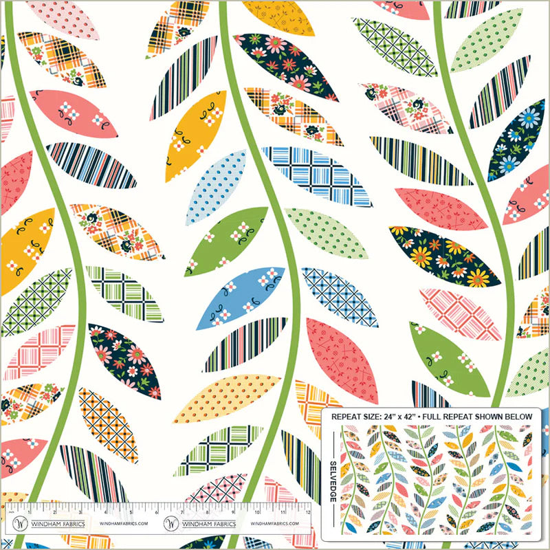Leafy Vine Cheater - Made Easy - Denyse Schmidt - Windham Fabrics