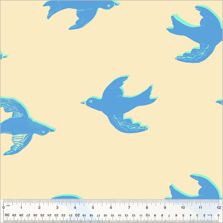 Bluebird - Heather Ross - 108" Wideback