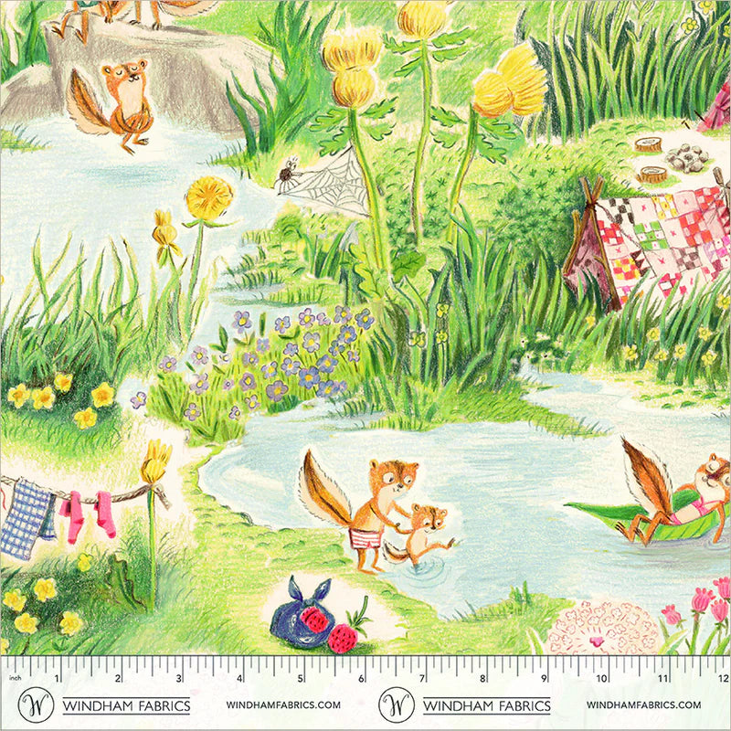 PREORDER - MARCH 2027 - Chipmunks Camping - Boat Race - Heather Ross