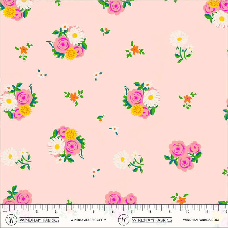 PREORDER - MARCH 2027 - Denyse Floral - Blush - Boat Race - Heather Ross