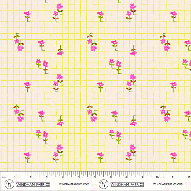 PREORDER - MARCH 2027 - Trellis - Yellow - Boat Race - Heather Ross