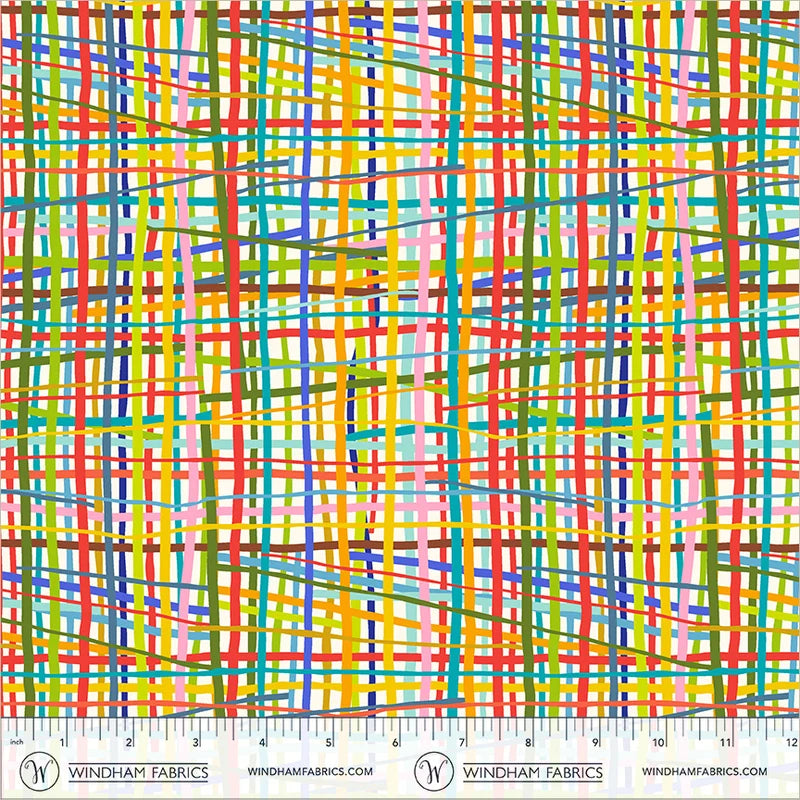 PREORDER - Electric Weave - Electric Rainbow - Deborah Fisher for Windham Fabrics
