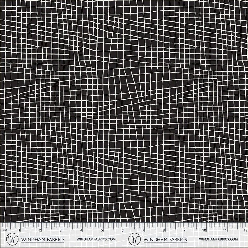 PREORDER - Check - Black - Electric Rainbow - Deborah Fisher for Windham Fabrics