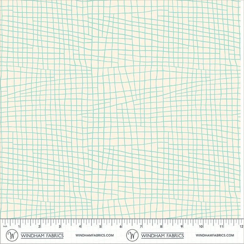 PREORDER - Check - Sky - Electric Rainbow - Deborah Fisher for Windham Fabrics