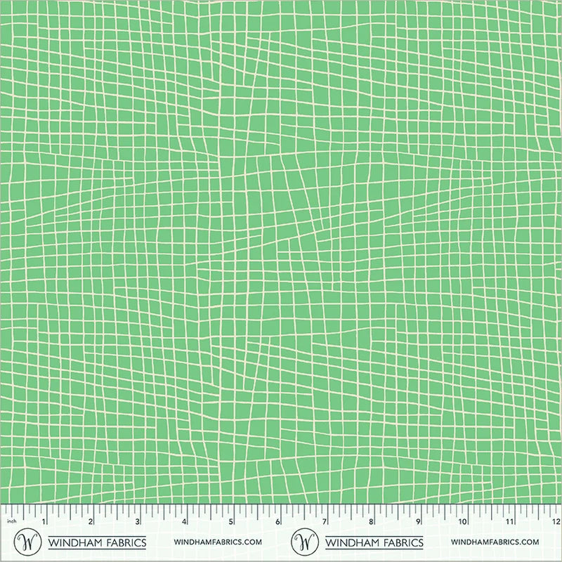 PREORDER - Check - Jade - Electric Rainbow - Deborah Fisher for Windham Fabrics