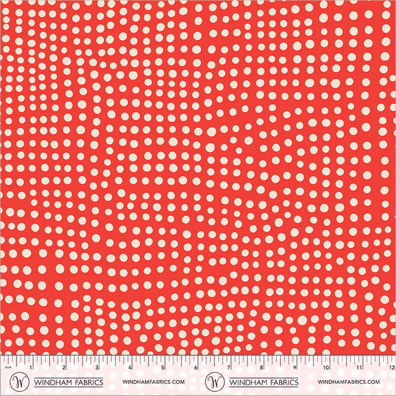 PREORDER - Dot - Red - Electric Rainbow - Deborah Fisher for Windham Fabrics