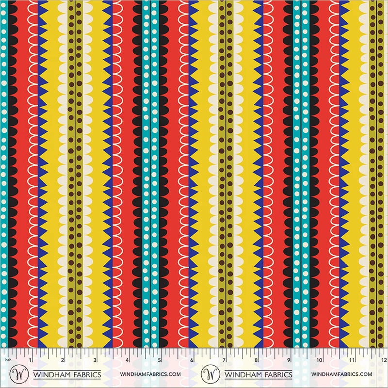 PREORDER - Boundless Binding - Electric Rainbow - Deborah Fisher for Windham Fabrics
