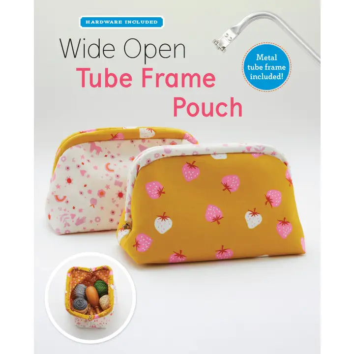 Wide Open Tube Frame Pouch Pattern Kit
