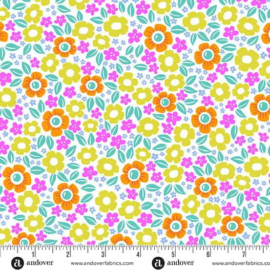COMING SOON! Sign up to be notified! Ghostly Garden by KP Creates - Andover - Floral Fright - Multi