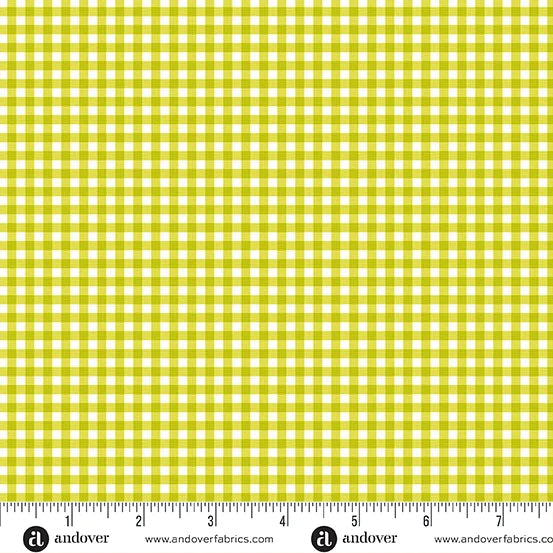 COMING SOON! Sign up to be notified! Ghostly Garden by KP Creates - Bitty Gingham - Green - Andover