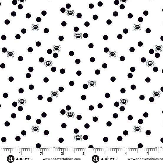 COMING SOON! Sign up to be notified! Ghostly Garden by KP Creates - Spin and Spot - White - Andover