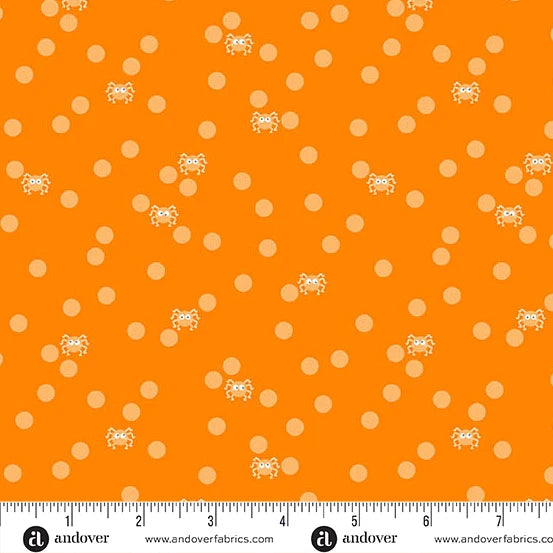 COMING SOON! Sign up to be notified! Ghostly Garden by KP Creates - Spin and Spot - Orange - Andover
