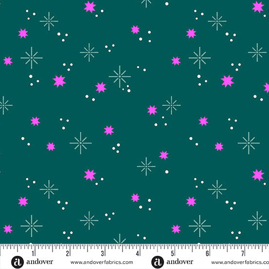 COMING SOON! Sign up to be notified! Ghostly Garden by KP Creates - Andover - Stardust - Teal