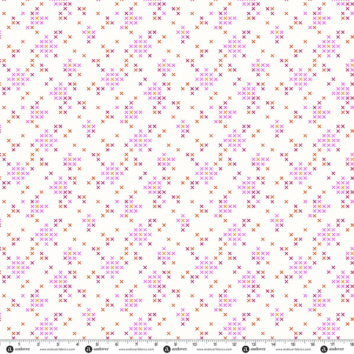 PREORDER - Floral Stitches - Vanilla - Patchwork and Petals by KP Creates - Andover