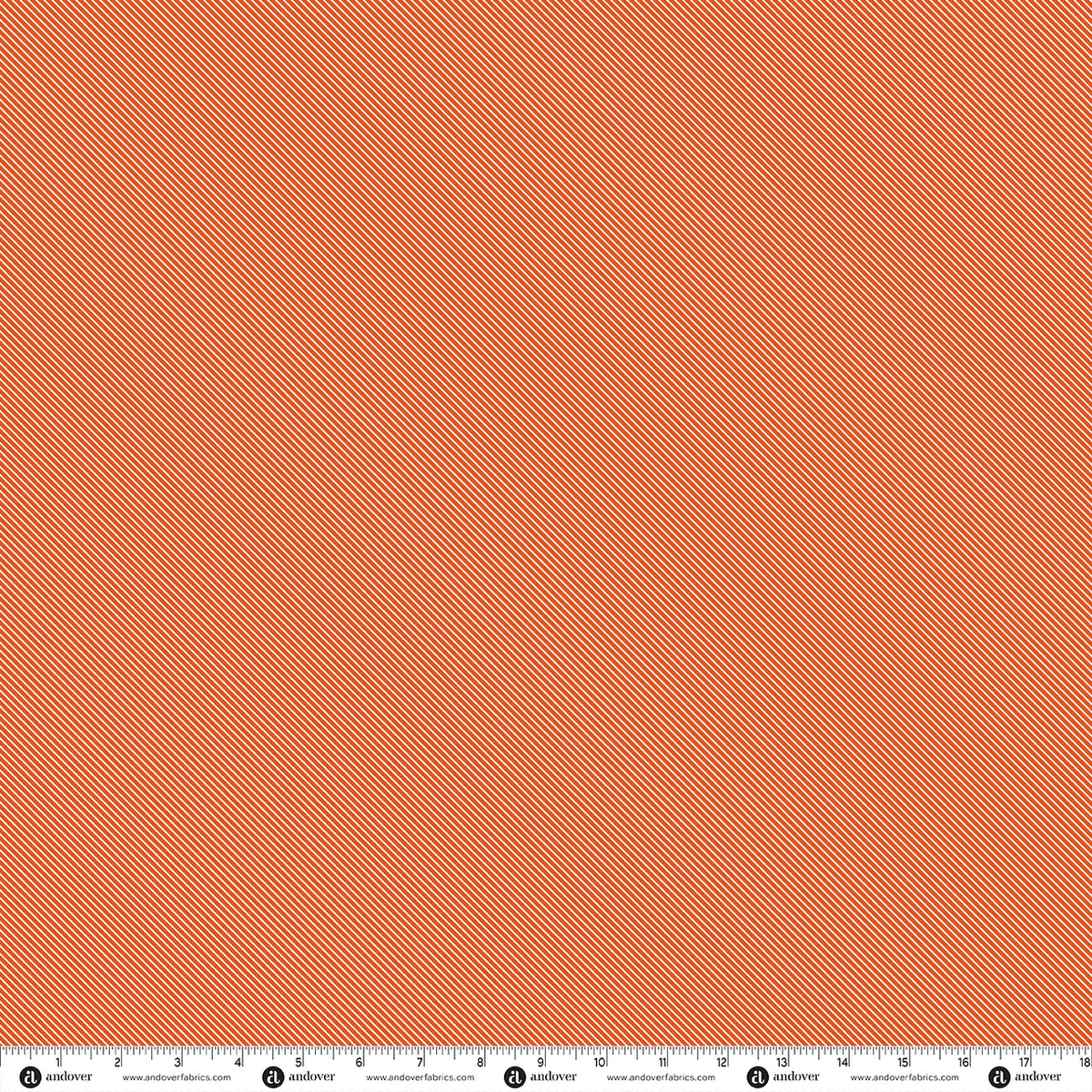 PREORDER - Sweet Stripe - Zinnia - Patchwork and Petals by KP Creates - Andover