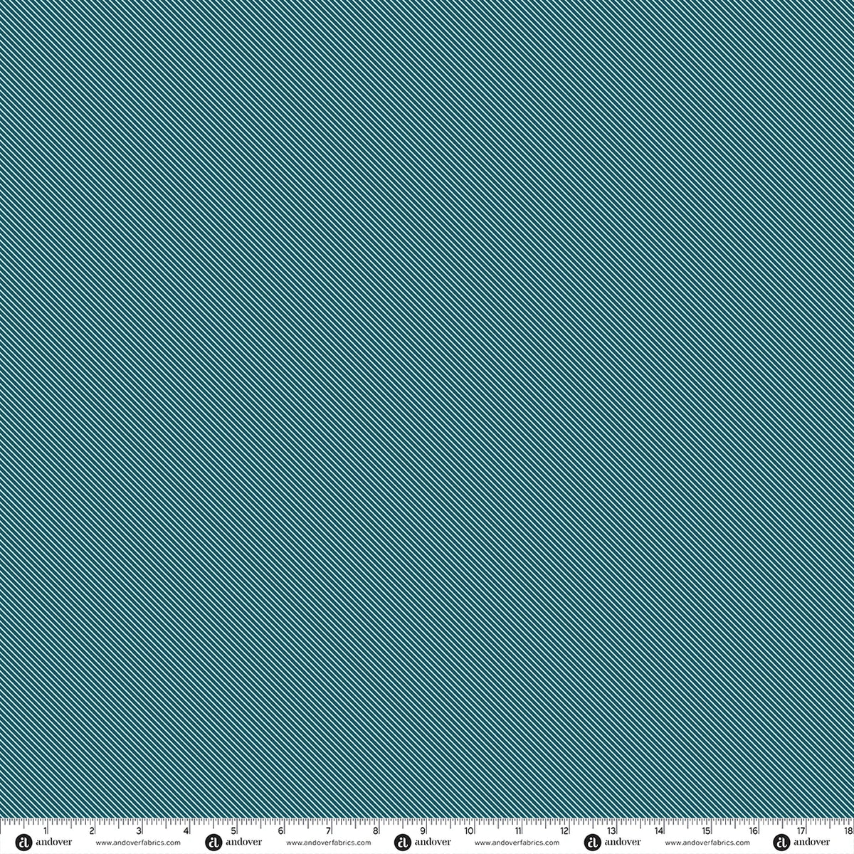 PREORDER - Sweet Stripe - Midnight Teal - Patchwork and Petals by KP Creates - Andover